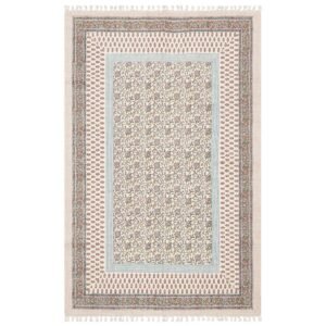 Multicolor Floral Area Rug Rectangular Size Rug