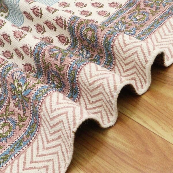 Multicolor Floral Area Rug Rectangular Size Rug - Image 8