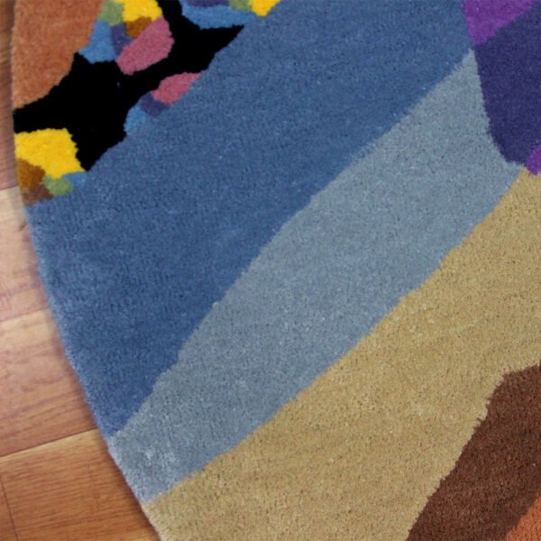 Wool Tufted Handmade Multicolor Rug - Image 4
