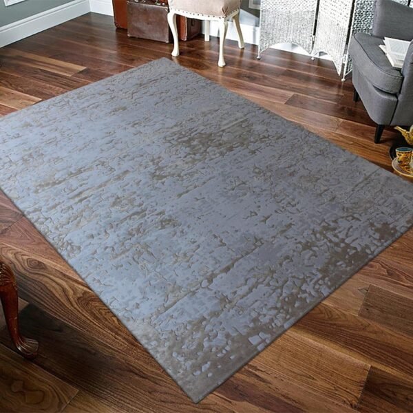 Beige Hand Tufted Wool Large Area Rug - Image 8
