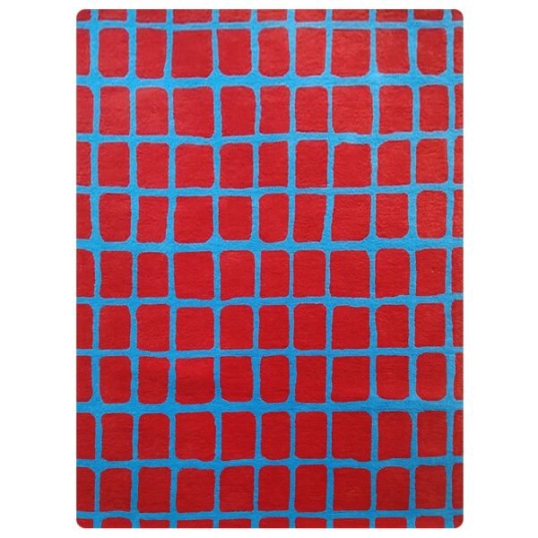 Hand Tufted Red Carpet Rectangular Area Rug - Image 2