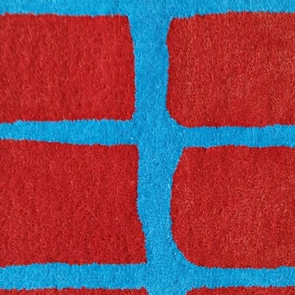 Hand Tufted Red Carpet Rectangular Area Rug - Image 6