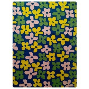 Multicolor Hand Tufted Wool Floral Rug