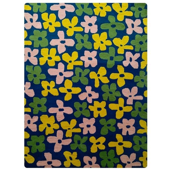Multicolor Hand Tufted Wool Floral Rug - Image 2
