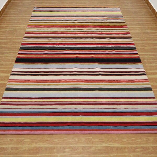 Multicolor Hand Tufted Rectangular Area Rug - Image 3
