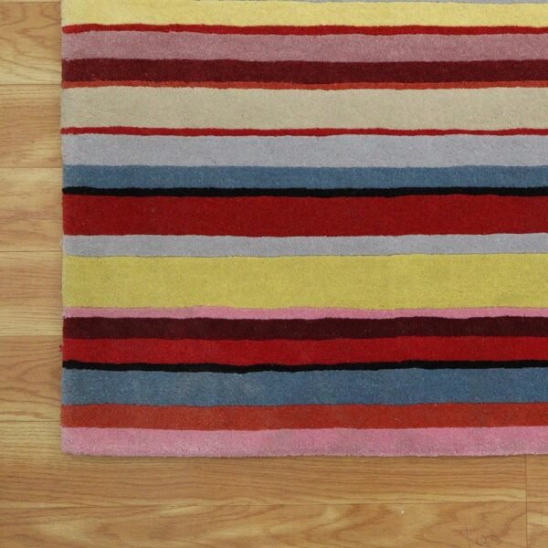 Multicolor Hand Tufted Rectangular Area Rug - Image 5