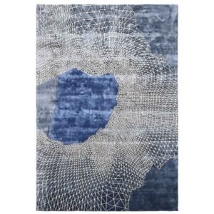 Hand Tufted Blue Large Area Rug