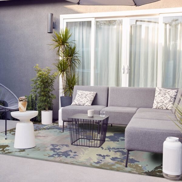 Multicolor Hand Tufted Wool Abstract Area Rug
