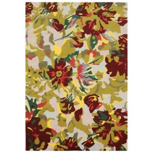 Hand Tufted Floral Wool Hall Area Rug