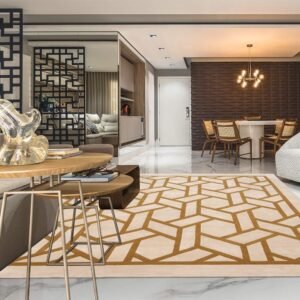 Hand Tufted Wool Beige Rectangular Area Rug