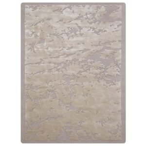 Hand Tufted Wool and Silk Beautiful Rug