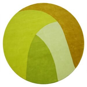 Hand Tufted Wool Green Round Rug