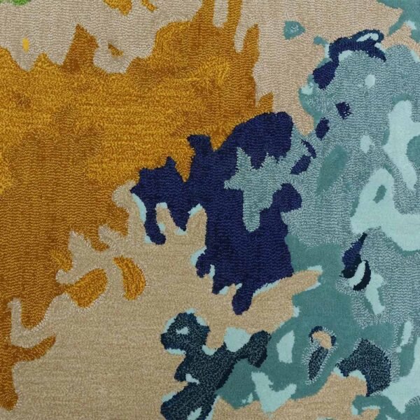 Hand Tufted Wool and Viscose Large Area Rug - Image 6