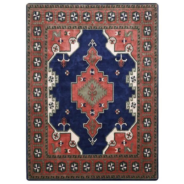 Multicolor Hand Tufted Viscose Large Area Rug - Image 2