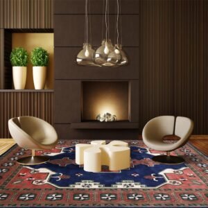 Multicolor Hand Tufted Viscose Large Area Rug