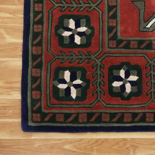 Multicolor Hand Tufted Viscose Large Area Rug - Image 5