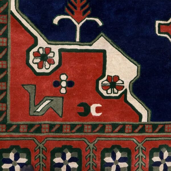 Multicolor Hand Tufted Viscose Large Area Rug - Image 6