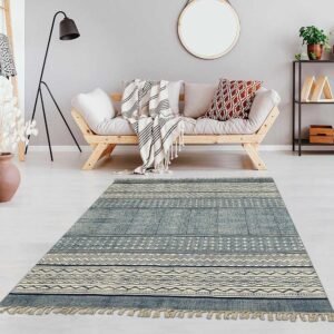 Handmade Large Geometric Hallway Area Rug