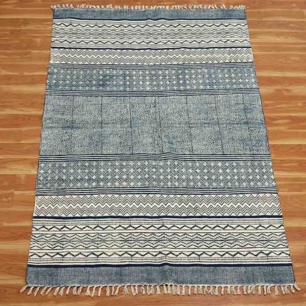 Handmade Large Geometric Hallway Area Rug - Image 3