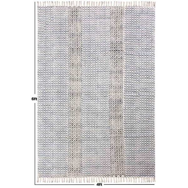 Handmade Cotton Printed Traditional Dhurrie - Image 7