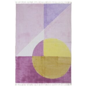 Hand Block Printed Cotton Small Area Rug