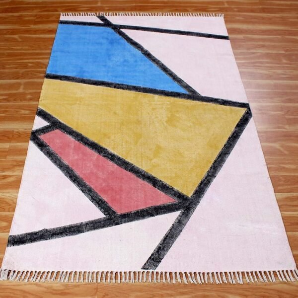 Buy Handmade Cotton Geometric 4x6 Rugs - Image 3