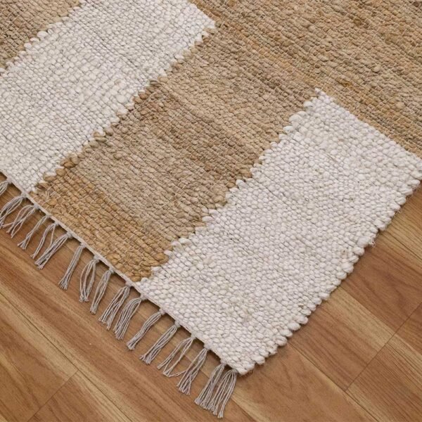Hand Woven Jute Beige 4x6 Area Rug - Image 6