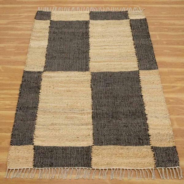 Hand Woven Brown Jute 4.5x6 Area Rug - Image 3