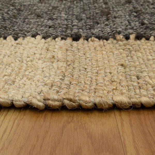 Hand Woven Brown Jute 4.5x6 Area Rug - Image 5