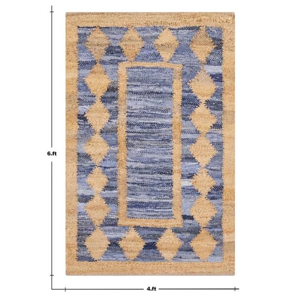 Geometric Hand Woven Jute Rug on Sale 50% - Image 7