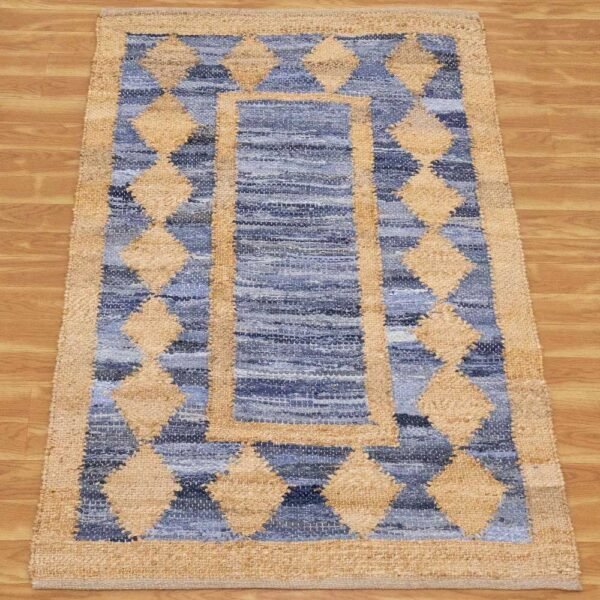 Geometric Hand Woven Jute Rug on Sale 50% - Image 3