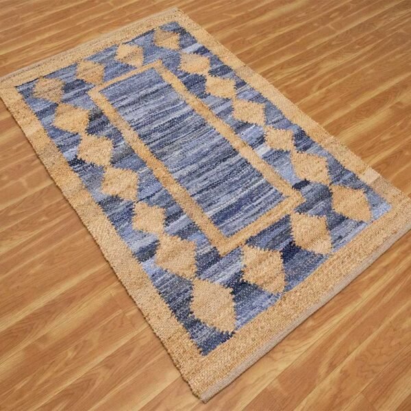 Geometric Hand Woven Jute Rug on Sale 50% - Image 4
