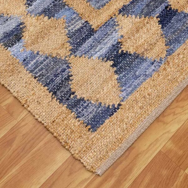 Geometric Hand Woven Jute Rug on Sale 50% - Image 5