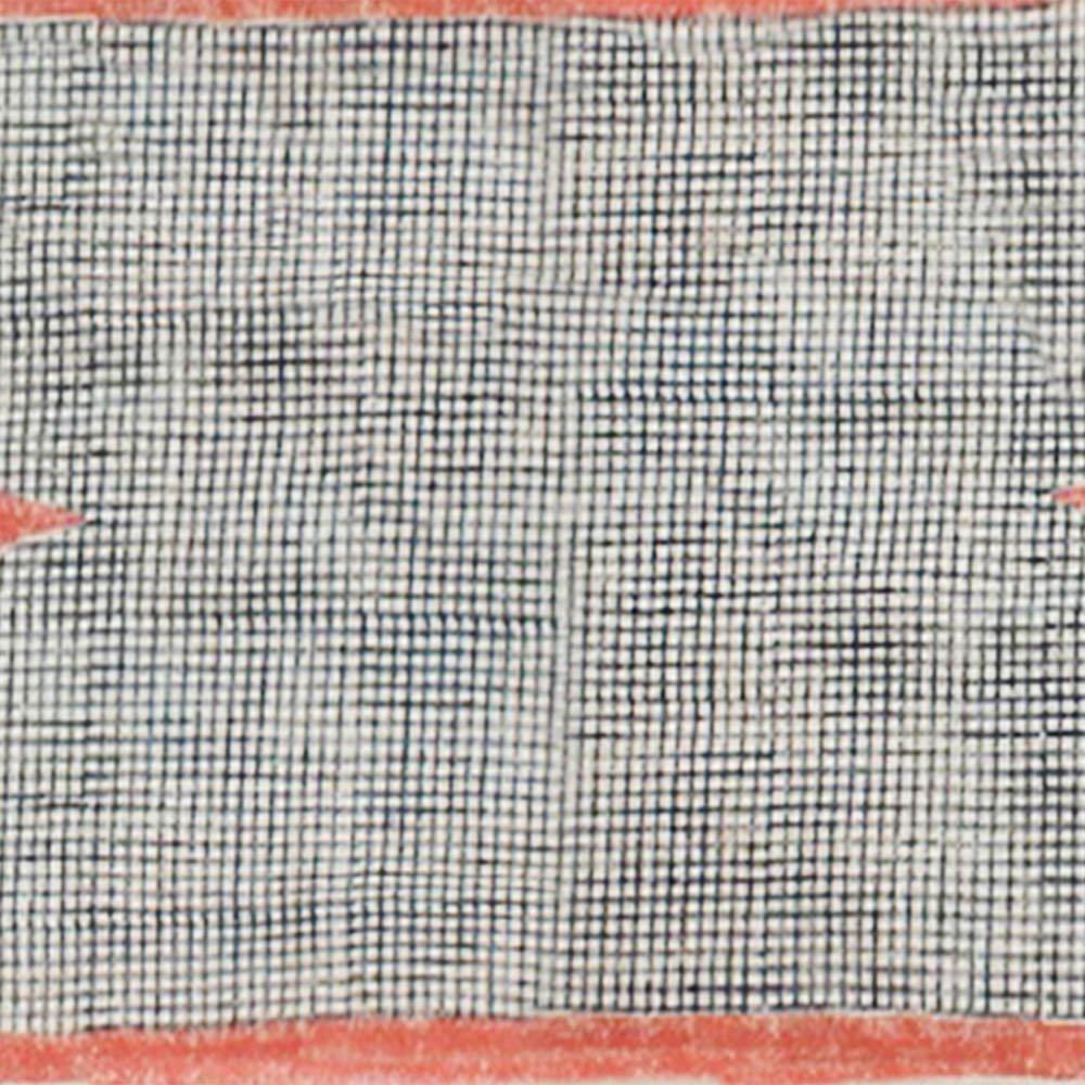 Hand Block Printed Geometric Yellow Cotton Rug - Image 4