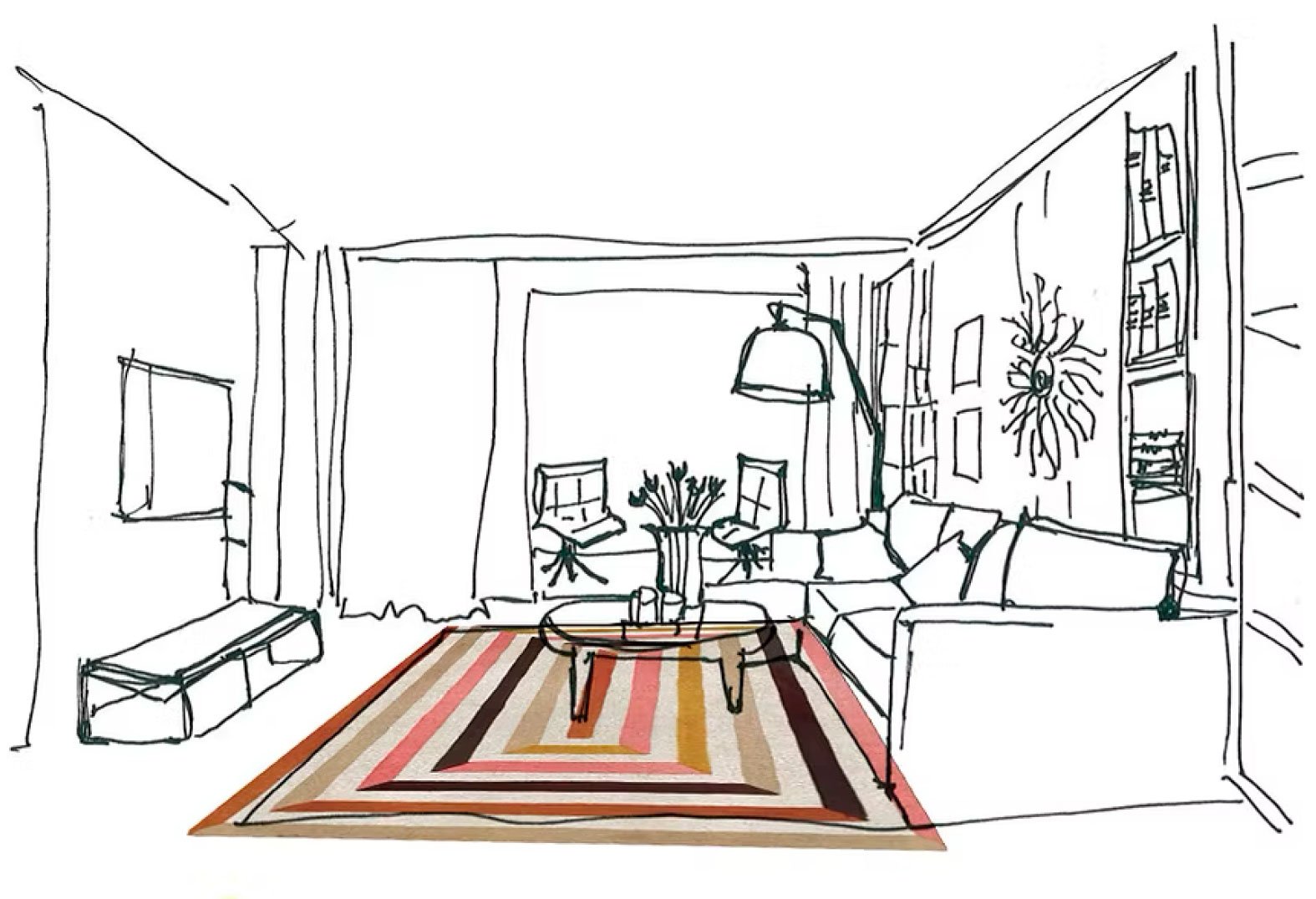  Creation of Design Sketching the Rug Design