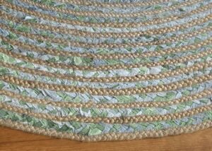 Handmade Braided Cotton Jute Rug