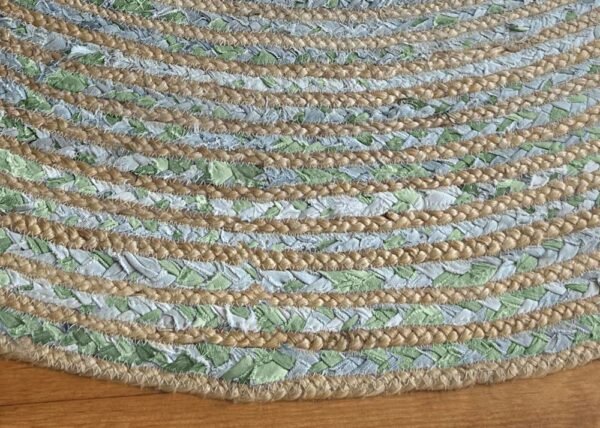 Handmade Braided Cotton Jute Rug