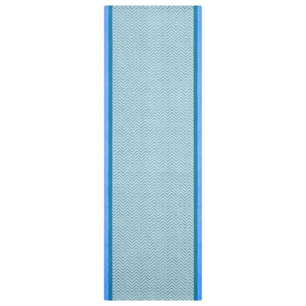 Sky Blue Handmade Runner Area Rug
