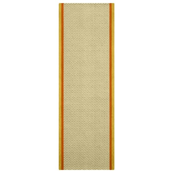 Handmade Striped Cotton Runner Rug