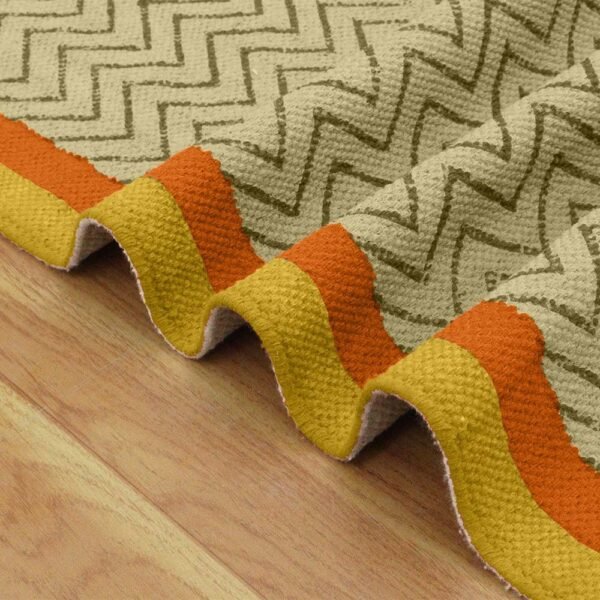 Handmade Striped Cotton Runner Rug - Image 4