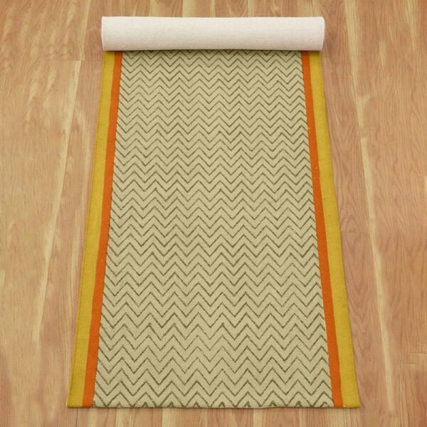 Handmade Striped Cotton Runner Rug - Image 5