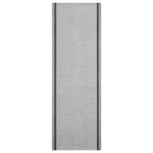 Runner Handmade Rug Cotton Gray Dhurrie