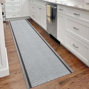 Runner Handmade Rug Cotton Gray Dhurrie