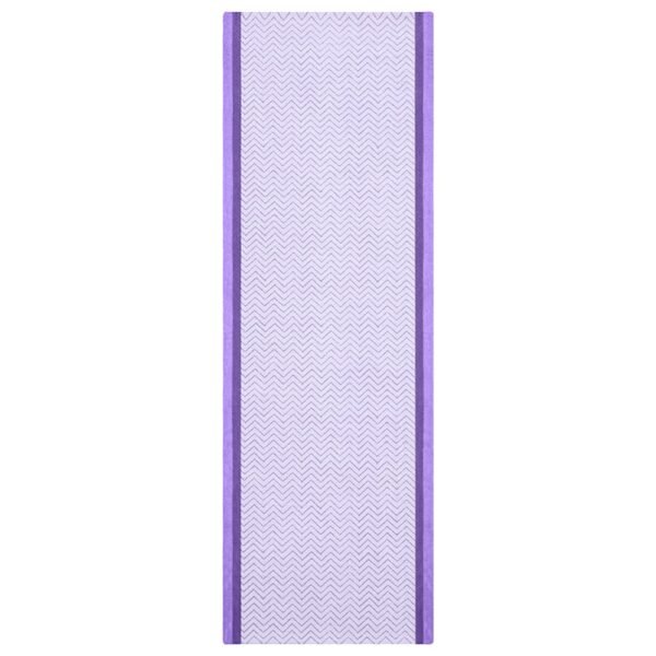 Hand Block Printed Cotton Purple Runner Rug