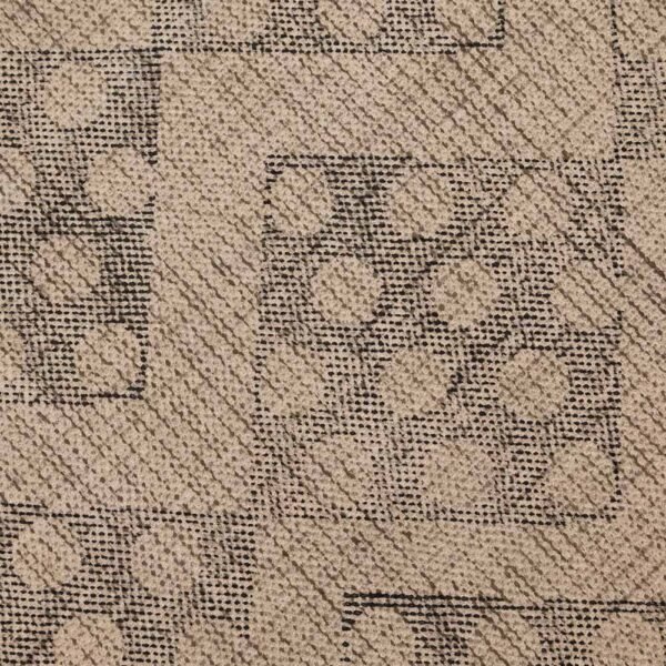 Black Border Hand Block Printed Cotton Rug - Image 7