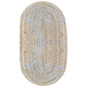 Handmade Braided Cotton Jute Rug