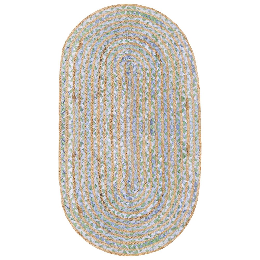 Handmade Braided Cotton Jute Rug