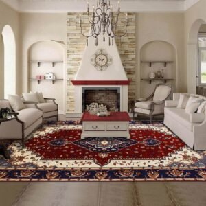 Hand Knotted Living Room Area Rug Wool Carpet