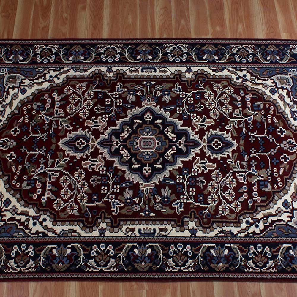Handmade Wool 4x6 Carpet Knotted Area Rug - Image 5