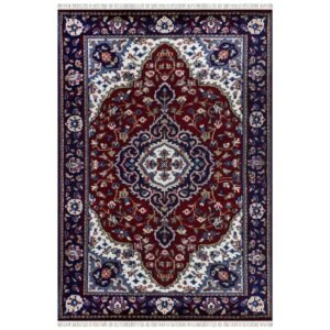 Hand Knotted Wool Rug Blue Carpet